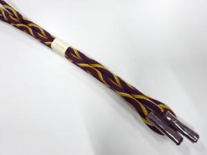 未使用品　正絹　撚り房　手組帯締め